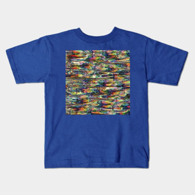 Glitch Money Collage Kids T-Shirt by morningdance